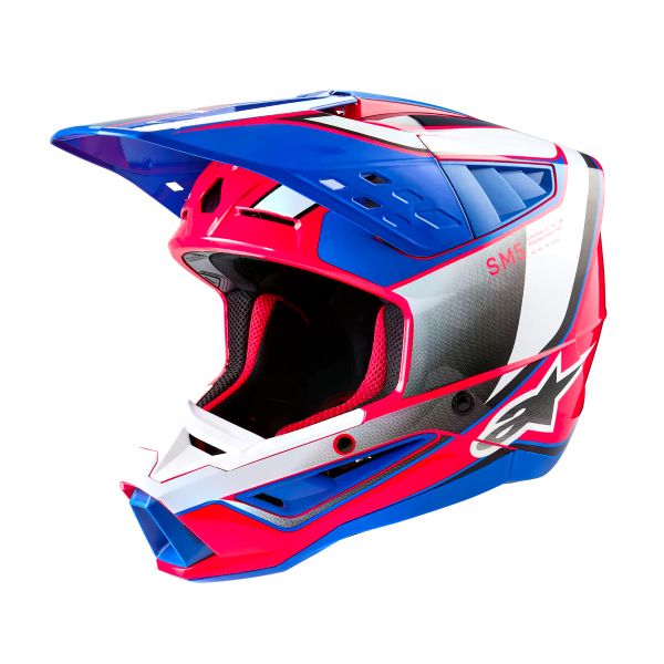 Cross Alpinestars S-M5 Vela Bianco Diva Rosa Smalto Blu Cross Alpinestars S-M5 Vela Bianco Diva Rosa Smalto Blu