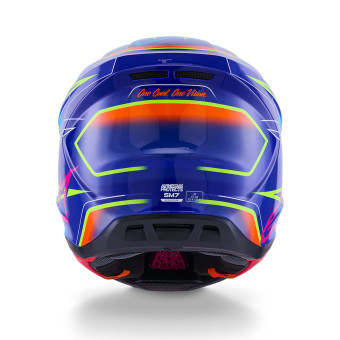 Alpinestars S-M7 Blu fuso Rosa Giallo fluo lucido
