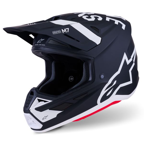 Cross Alpinestars S-M7 Dasher Nero Bianco Opaco Cross Alpinestars S-M7 Dasher Nero Bianco Opaco