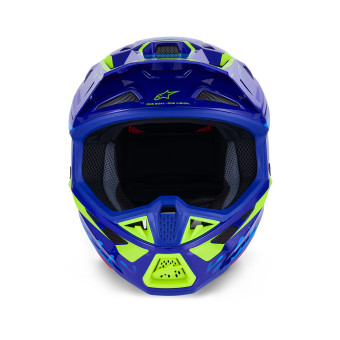 Alpinestars S-M7 Deed Blu Giallo Fluo Lucido