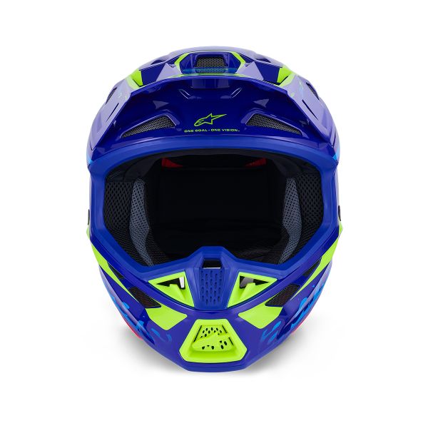 Alpinestars S-M7 Deed Blu Giallo Fluo Lucido