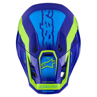 Alpinestars S-M7 Deed Blu Giallo Fluo Lucido