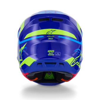 Alpinestars S-M7 Deed Blu Giallo Fluo Lucido