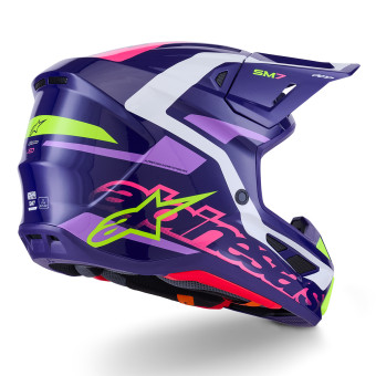 Alpinestars S-M7 Deed Viola Rosa Lucido
