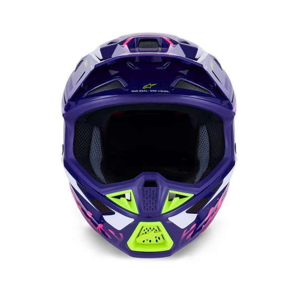 Alpinestars S-M7 Deed Viola Rosa Lucido