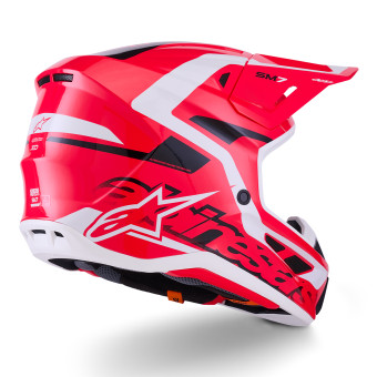 Alpinestars S-M7 Deed Rosso Nero Bianco Lucido
