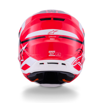 Alpinestars S-M7 Deed Rosso Nero Bianco Lucido