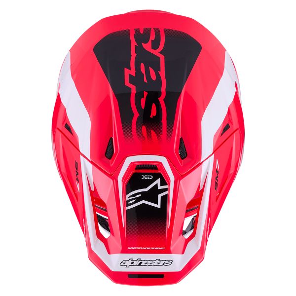 Alpinestars S-M7 Deed Rosso Nero Bianco Lucido