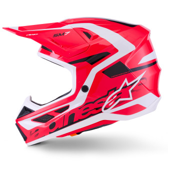 Alpinestars S-M7 Deed Rosso Nero Bianco Lucido
