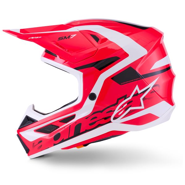 Alpinestars S-M7 Deed Rosso Nero Bianco Lucido