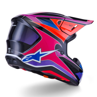 Alpinestars S-M7 Fusibile Blu Viola Rosa Lucido