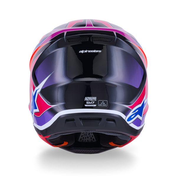 Alpinestars S-M7 Fusibile Blu Viola Rosa Lucido