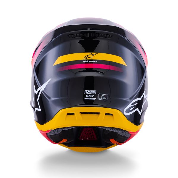 Alpinestars S-M7 Aumento Nero Giallo Rosa Lucido