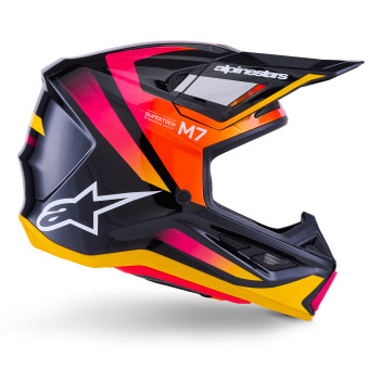 Alpinestars S-M7 Aumento Nero Giallo Rosa Lucido