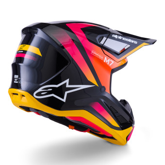 Alpinestars S-M7 Aumento Nero Giallo Rosa Lucido