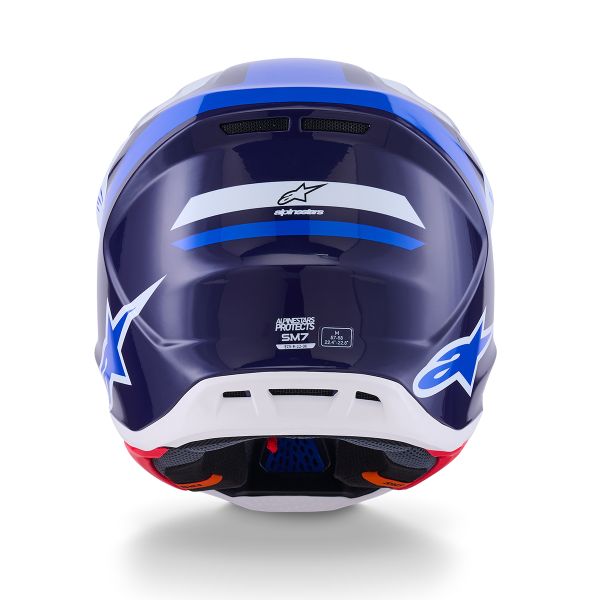 Alpinestars S-M7 Blu Bianco Lucido