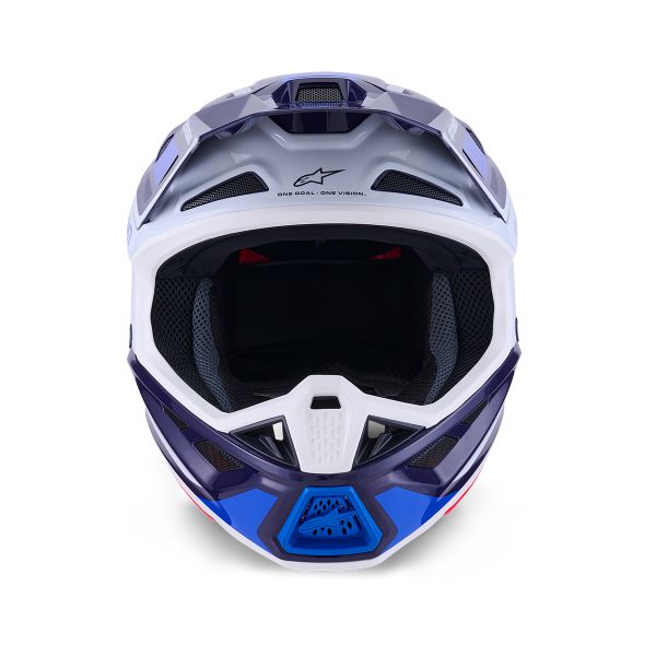 Alpinestars S-M7 Blu Bianco Lucido
