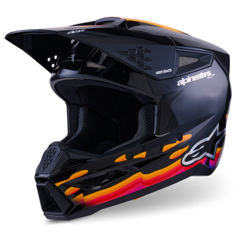 Cross Alpinestars S-M7 Nero solido lucido