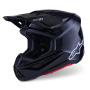 Casque Cross Alpinestars S-M7 Nero solido lucido