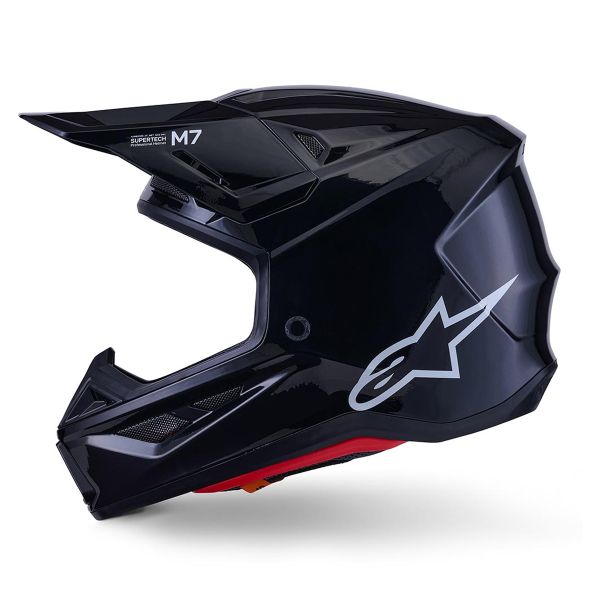 Alpinestars S-M7 Nero solido lucido