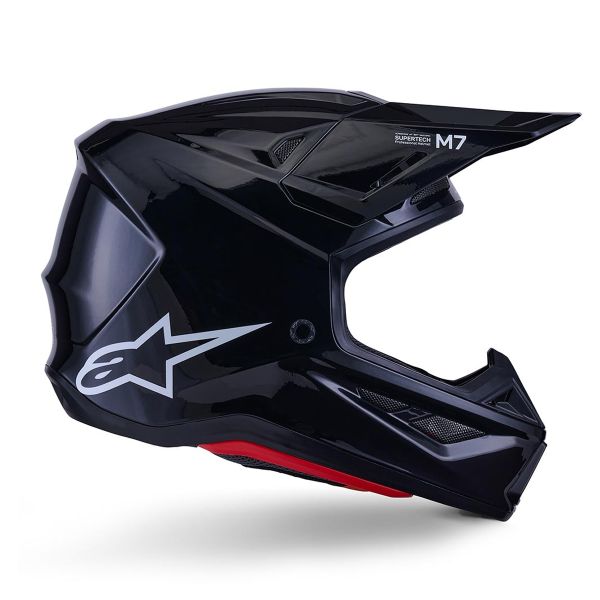 Alpinestars S-M7 Nero solido lucido