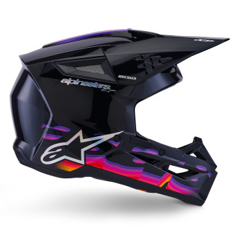 Alpinestars S-M7 Nero solido lucido