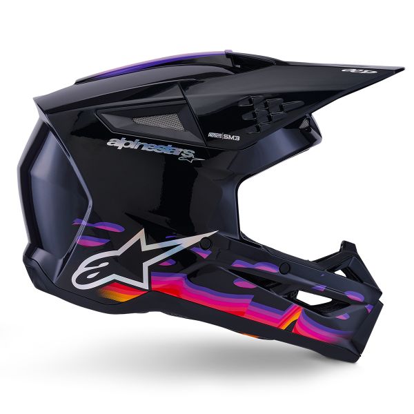 Alpinestars S-M7 Nero solido lucido