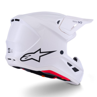 Alpinestars S-M7 Bianco solido lucido