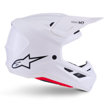 Alpinestars S-M7 Bianco solido lucido