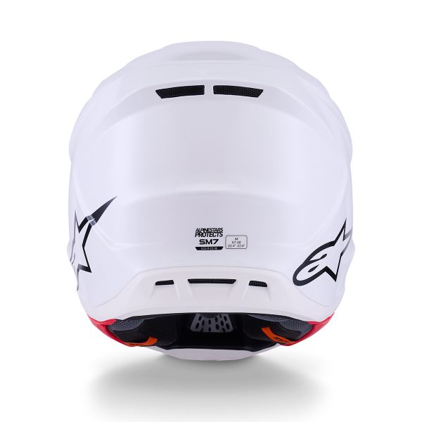 Alpinestars S-M7 Bianco solido lucido