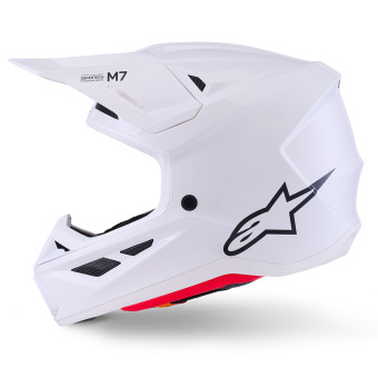 Alpinestars S-M7 Bianco solido lucido