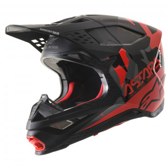 Cross Alpinestars S-M8 Echo Black Grey Red Fluo