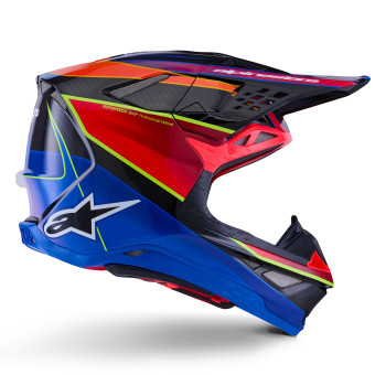 Alpinestars Supertech S-M10 Era Blu Rosso Giallo Fluo Lucido