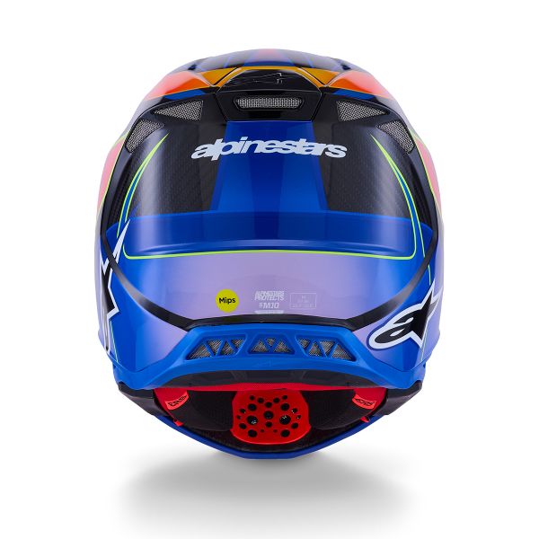 Alpinestars Supertech S-M10 Era Blu Rosso Giallo Fluo Lucido