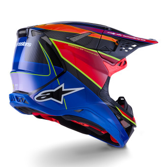 Alpinestars Supertech S-M10 Era Blu Rosso Giallo Fluo Lucido