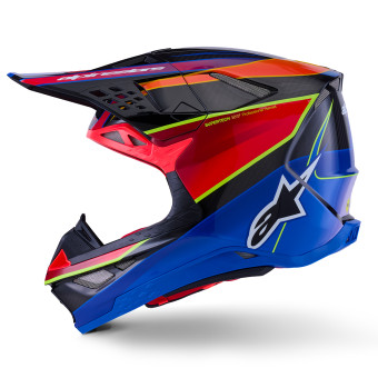 Alpinestars Supertech S-M10 Era Blu Rosso Giallo Fluo Lucido