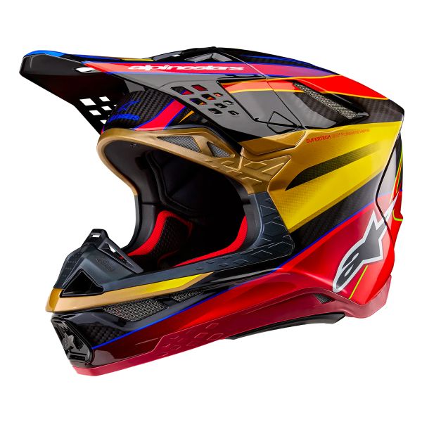 Cross Alpinestars Supertech S-M10 Era Oro Giallo Rio Rosso