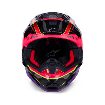 Alpinestars Supertech S-M10 Era Rosa Viola Giallo Fluo Lucido
