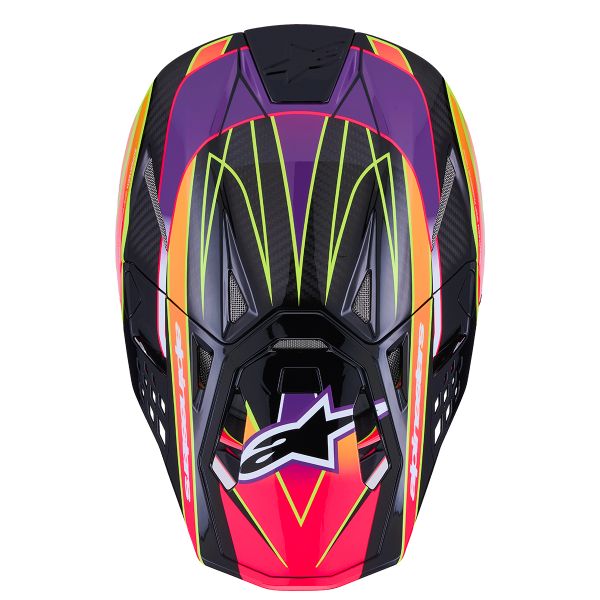 Alpinestars Supertech S-M10 Era Rosa Viola Giallo Fluo Lucido