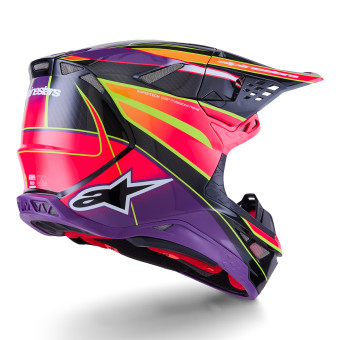 Alpinestars Supertech S-M10 Era Rosa Viola Giallo Fluo Lucido