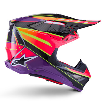 Alpinestars Supertech S-M10 Era Rosa Viola Giallo Fluo Lucido