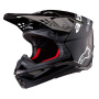 Casque Cross Alpinestars Supertech S-M10 Flood Nero Grigio Scuro