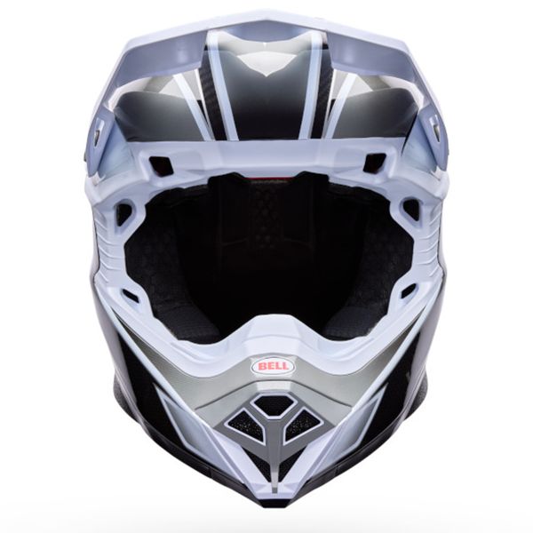 Bell Moto-10 Spherical Grid White Black Grey