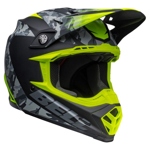 Cross Bell Moto-9 Venom Black Camo Hi-Viz Yellow