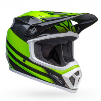Casque Cross Bell MX-9 Mips Disrupt Matt Black Green Casque Cross Bell MX-9 Mips Disrupt Matt Black Green