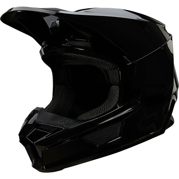 Casco Moto FOX V1 Plaic Black pronto per l'invio | iCasque.it