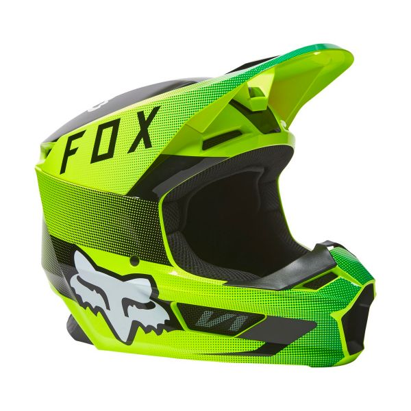 Casco Moto FOX V1 Ridl Fluo Yellow Al Miglior Prezzo | iCasque.it