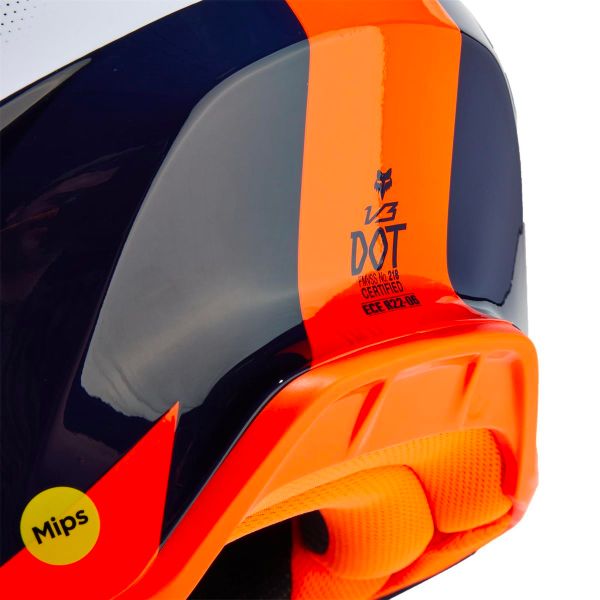 FOX V3 Revise Navy Orange