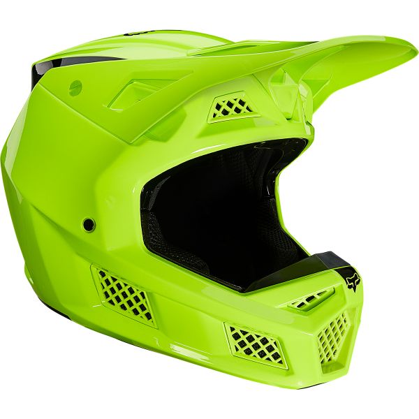 Casco Moto FOX V3 RS Psycosis Fluo Yellow pronto per l'invio | iCasque.it