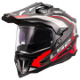 Casque Cross LS2 Explorer Hexa Black Red Grey MX701